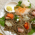 komutatata's cooksnap of when they made 酒菜。魚を楽しむ【おとと蕎麦】あら簡単♪.