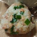 ooゆなoo's cooksnap of when they made ✿ねぎ味噌鮭おにぎり✿.