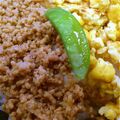 リエコン's cooksnap of when they made 懐かしの☆シンプル鶏そぼろ丼.