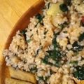 くるみ１３'s cooksnap of when they made 夏秋限定のお楽しみ！紫色の金時草ご飯♪.