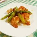 さぁえﾁｬﾝ's cooksnap of when they made 海老＆アスパラのマヨ☆中華炒め.