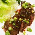 saki1010's cooksnap of when they made 赤ワイン韓国風ステーキ.