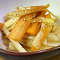 ルロワ・モワ's cooksnap of when they made 大根の皮と人参のマヨ醤油炒め.