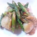 ぱんちった's cooksnap of when they made 帆立とアスパラのオイスターソース炒め.