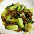 おかりか's cooksnap of when they made チンゲンサイの挽肉炒め(´▽｀).