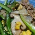 Nankumi's cooksnap of when they made 豚バラ肉と小松菜のふんわり玉子炒め.