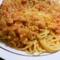 ＊ユミ＊'s cooksnap of when they made ☆簡単☆蟹のトマトクリームパスタ.