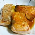 りり2012's cooksnap of when they made 鮭のスタミナにんにくバター焼き.
