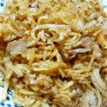 かつみmama's cooksnap of when they made 冷ごはんと焼きそば麺で★甘めのそばめし.