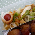 ピンクのたまご's cooksnap of when they made 厚揚げとキャベタマ焼きうどん.
