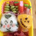 リリカル1114's cooksnap of when they made 簡単ハロウィンカボチャ（キャラ弁おかず）.