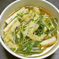 手納豆's cooksnap of when they made 3分で出来る☆水菜と油揚げの煮びたし.