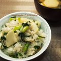 きよすけ♪'s cooksnap of when they made 葉っぱごとカブご飯.