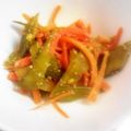 meff's cooksnap of when they made キヌサヤと人参の練胡麻和え.