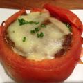 ＊サトコママ＊'s cooksnap of when they made 可愛い～♪トマトのファルシー（肉詰め）.