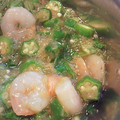くまかり's cooksnap of when they made おくらとエビのみぞれ和えサラダ.