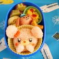 ちっちchan's cooksnap of when they made キャラ弁*桜色くまちゃんのお弁当.