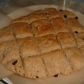 ちゃんゆぅ's cooksnap of when they made 定番＊シナモンレーズンスコーン。.