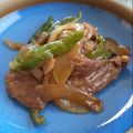 ＠ももこ's cooksnap of when they made 牛肉と玉ねぎとピーマンのオイスター炒め.