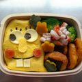 れとn's cooksnap of when they made キャラ弁 スポンジボブ♪.