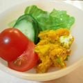 momocom's cooksnap of when they made 甘~い♪かぼちゃのごまマヨサラダ♪.