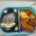 らいらいらー's cooksnap of when they made 簡単キャラ弁☆仮面ライダーメテオ海苔弁.