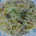 ♪satomama♪'s cooksnap of when they made 白菜ときのこのホワイトソースパスタ.