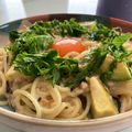 四谷わかば's cooksnap of when they made 納豆スパゲッティ♪バター醤油味+塩昆布♪.
