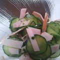 ケミケミケ's cooksnap of when they made きゅうりとハムのサラダ.