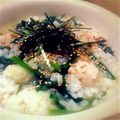 ぺったんこ3's cooksnap of when they made 鶏肉の中華がゆ.