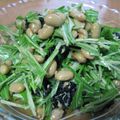 プリプリちゃん's cooksnap of when they made 焼き海苔が決め手！◆大豆と水菜のサラダ◆.