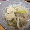 mari3912's cooksnap of when they made 軟骨入り鶏つくね鍋.