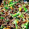 ｷｮﾛﾏﾏちゃん's cooksnap of when they made 牛肉となめこの炒めもの.