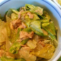 たんぽほ's cooksnap of when they made 【ルクエ】蒸しレタスとツナの和風マヨ和え.