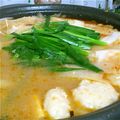 まみぺこ☆'s cooksnap of when they made 鶏ときのこのピリ辛味噌鍋.