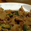 ママンさ's cooksnap of when they made 豚こま肉とオクラとふわふわ卵の塩麹炒め.