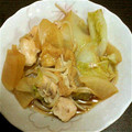 なぎさむ's cooksnap of when they made 麺つゆで簡単！白菜・ささみの蒸しすき焼き.
