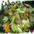 ぁゅち's cooksnap of when they made 肉団子とキャベツの中華風うま煮.