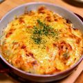 ひなひなまるまる's cooksnap of when they made 里芋と長ネギクリーム味噌グラタン.