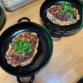 なっさん姫's cooksnap of when they made メイン簡単☆豚こま和風ハンバーグステーキ.