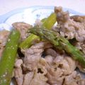 バンザイ's cooksnap of when they made 豚肉とアスパラガスの味噌炒め.