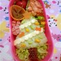 よcco's cooksnap of when they made キャラ弁　クリスマスツリー.