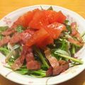 もす蔵's cooksnap of when they made 水菜とベーコンのサラダ.