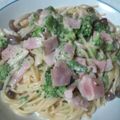 ♡梅子♡'s cooksnap of when they made 簡単 カルボナーラ **.