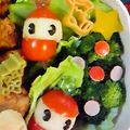 るびにゃん's cooksnap of when they made ❤雪だるまんサンタ❤.