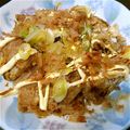 ﾕﾐﾀｿ's cooksnap of when they made 鮪のアラ　カリカリお好み焼き風.