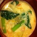 真っ黒かんかん's cooksnap of when they made 小松菜とベーコンのクリームリゾット.