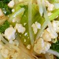 hami810's cooksnap of when they made 青梗菜ともやしのひき肉炒め.