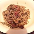 micocco22's cooksnap of when they made きのことベーコンの黒ゴマ＆柚子胡椒パスタ.