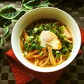 カフェドチワワ♡'s cooksnap of when they made 半熟たまご入り☆キムチチゲ風うどん.